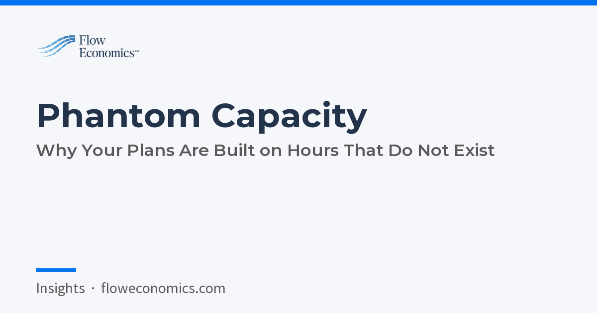 Phantom Capacity: Why Your Plans Are Built on Hours That Do Not Exist