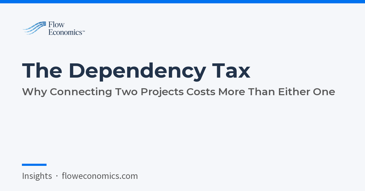 The Dependency Tax: Why Connecting Two Projects Costs More Than Either One
